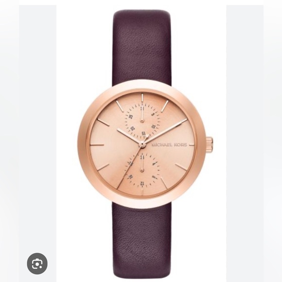 Michael Kors Garner, MK-2575 Women’s Watch in Plum and Rose Gold - Picture 12 of 12